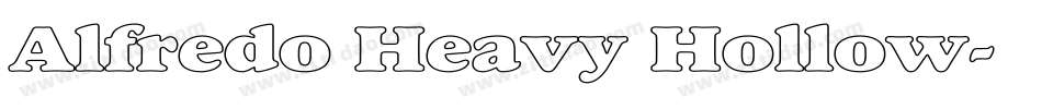 Alfredo Heavy Hollow字体转换